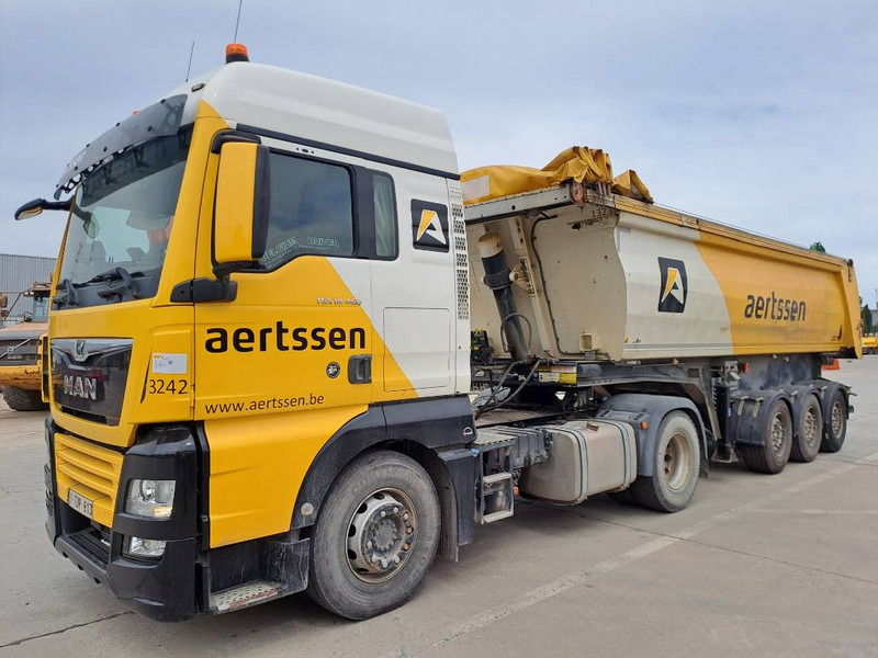MAN TGX 18.460 + 2013 STAS 3 axle tipper trailer - Тягач: фото 1 MAN TGX 18.460 + 2013 STAS 3 axle tipper trailer - Тягач: фото 1