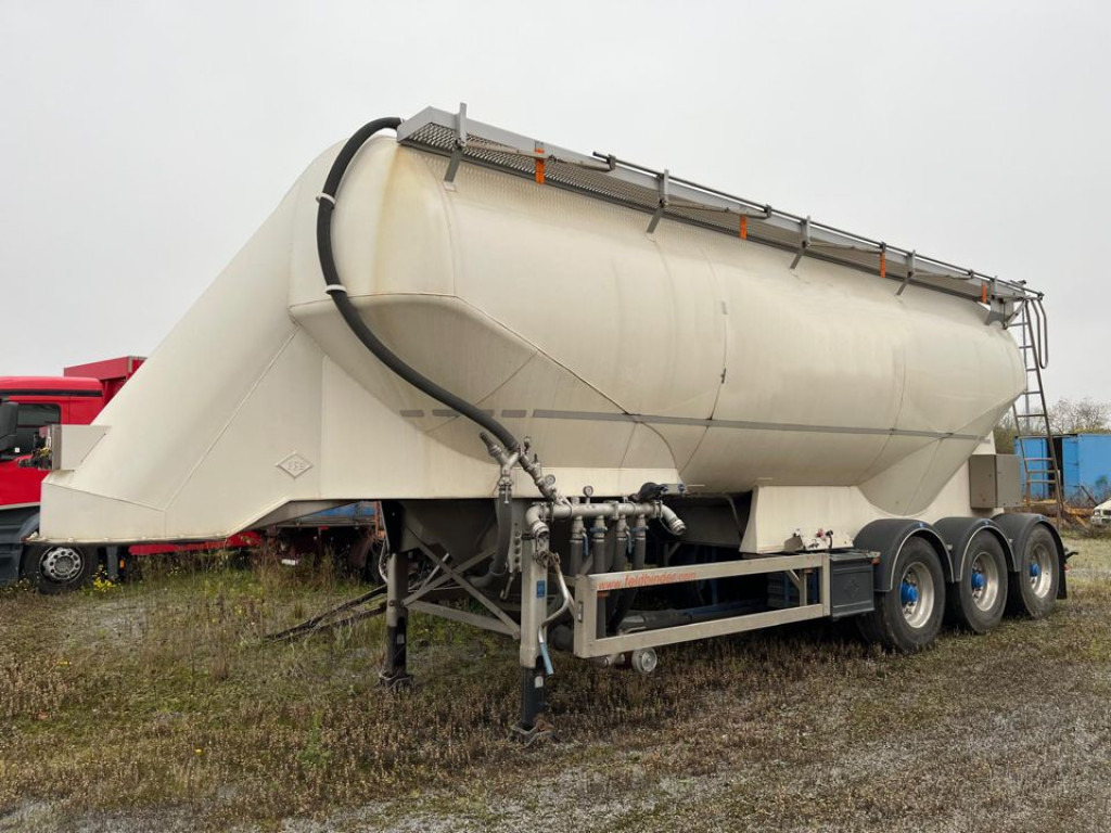 FELDBINDER Silo für Staub und Rieselgüter EUT 40.3 Auflieger Zement 40m³, Lenkachse - Полуприцеп цистерна для сыпучих грузов: фото 1 FELDBINDER Silo für Staub und Rieselgüter EUT 40.3 Auflieger Zement 40m³, Lenkachse - Полуприцеп цистерна для сыпучих грузов: фото 1