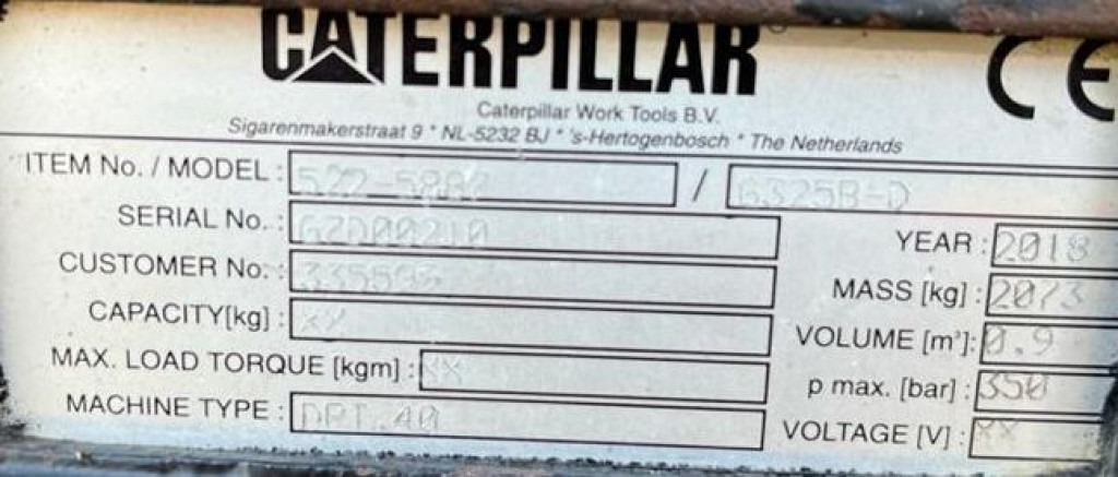 CATERPILLAR Sortiergreifer 325 B D Anbaugeräte Baumaschinen Sortiergreifer 900Ltr. für Maschine 25-50to - Строительная техника: фото 3 CATERPILLAR Sortiergreifer 325 B D Anbaugeräte Baumaschinen Sortiergreifer 900Ltr. für Maschine 25-50to - Строительная техника: фото 3