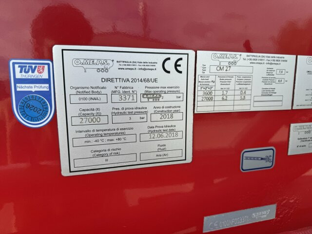 Feldbinder O.ME.P.S Silo Auflieger 27 m³ - Asche, Gülle - Полуприцеп цистерна для сыпучих грузов: фото 3 Feldbinder O.ME.P.S Silo Auflieger 27 m³ - Asche, Gülle - Полуприцеп цистерна для сыпучих грузов: фото 3