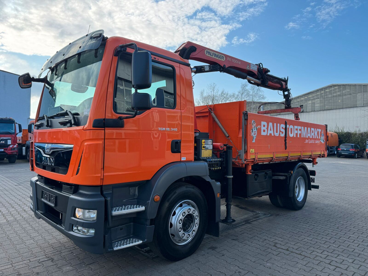 MAN TGM 18.340 4x2 Euro 6 Kipper Kran PK11001.K - Автоманипулятор: фото 2 MAN TGM 18.340 4x2 Euro 6 Kipper Kran PK11001.K - Автоманипулятор: фото 2
