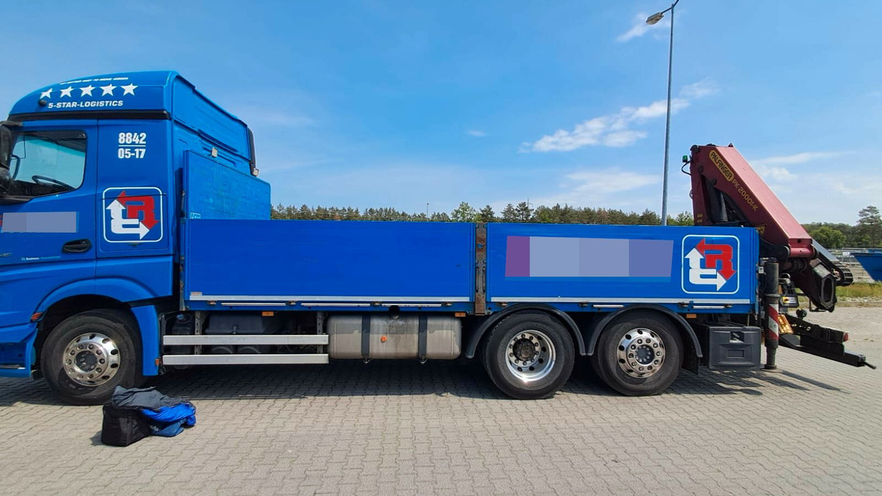 Mercedes-Benz ACTROS 2545 6x2 Pritsche Kran Palfinger PK20001K - Автоманипулятор: фото 2 Mercedes-Benz ACTROS 2545 6x2 Pritsche Kran Palfinger PK20001K - Автоманипулятор: фото 2