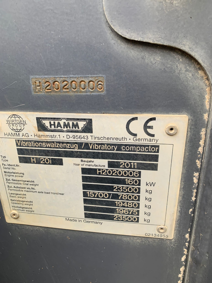HAMM H 20 I - Компактор: фото 1 HAMM H 20 I - Компактор: фото 1