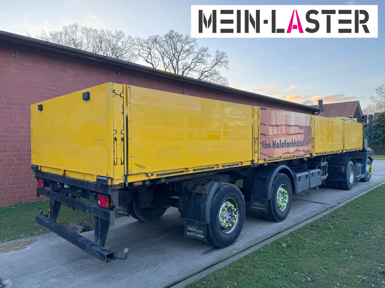 Ackermann Baustoffpritsche 11.5-13 m Lenkachse NL 19t - Полуприцеп бортовой/ Платформа: фото 5 Ackermann Baustoffpritsche 11.5-13 m Lenkachse NL 19t - Полуприцеп бортовой/ Платформа: фото 5