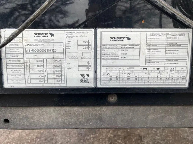 Schmitz Cargobull 5x 2018 XL vario SCB mega curtain siders with alu side boards - Полуприцеп-фургон: фото 4 Schmitz Cargobull 5x 2018 XL vario SCB mega curtain siders with alu side boards - Полуприцеп-фургон: фото 4