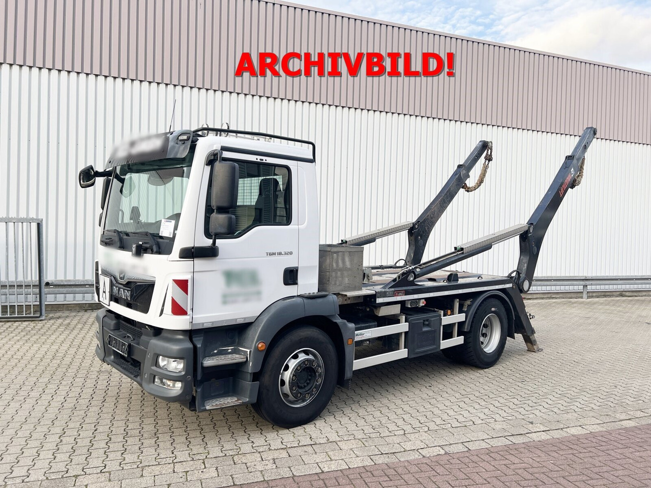 MAN TGM 18.320 4x2 BL TGM 18.320 4x2 BL, Hiab Tele-Absetzanlage, Funk - Портальный бункеровоз: фото 1 MAN TGM 18.320 4x2 BL TGM 18.320 4x2 BL, Hiab Tele-Absetzanlage, Funk - Портальный бункеровоз: фото 1