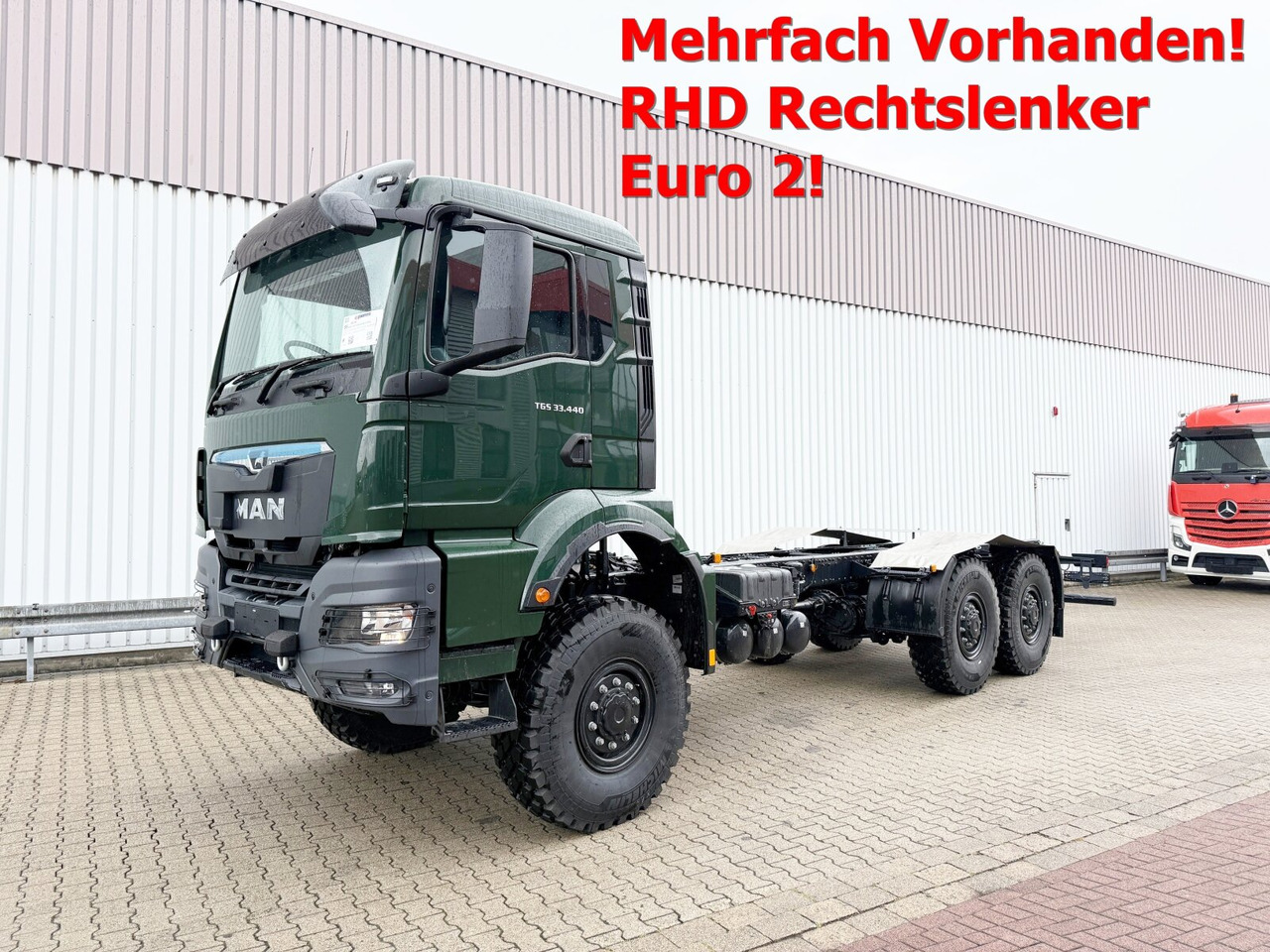 MAN TGS 33.440 6x6 BB CH RHD TGS 33.440 6x6 BB CH RHD, Euro2, Rechtslenker, Einzelbereifung - Грузовик-шасси: фото 1 MAN TGS 33.440 6x6 BB CH RHD TGS 33.440 6x6 BB CH RHD, Euro2, Rechtslenker, Einzelbereifung - Грузовик-шасси: фото 1