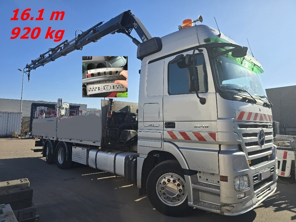 Mercedes-Benz Actros 2546 L 6x2 Actros 2546 L 6x2, Hiab Kran 244 E - 6 Hiduo, 16,1 m 920 kg, Funk - Автоманипулятор, Грузовик бортовой/ Платформа: фото 1 Mercedes-Benz Actros 2546 L 6x2 Actros 2546 L 6x2, Hiab Kran 244 E - 6 Hiduo, 16,1 m 920 kg, Funk - Автоманипулятор, Грузовик бортовой/ Платформа: фото 1