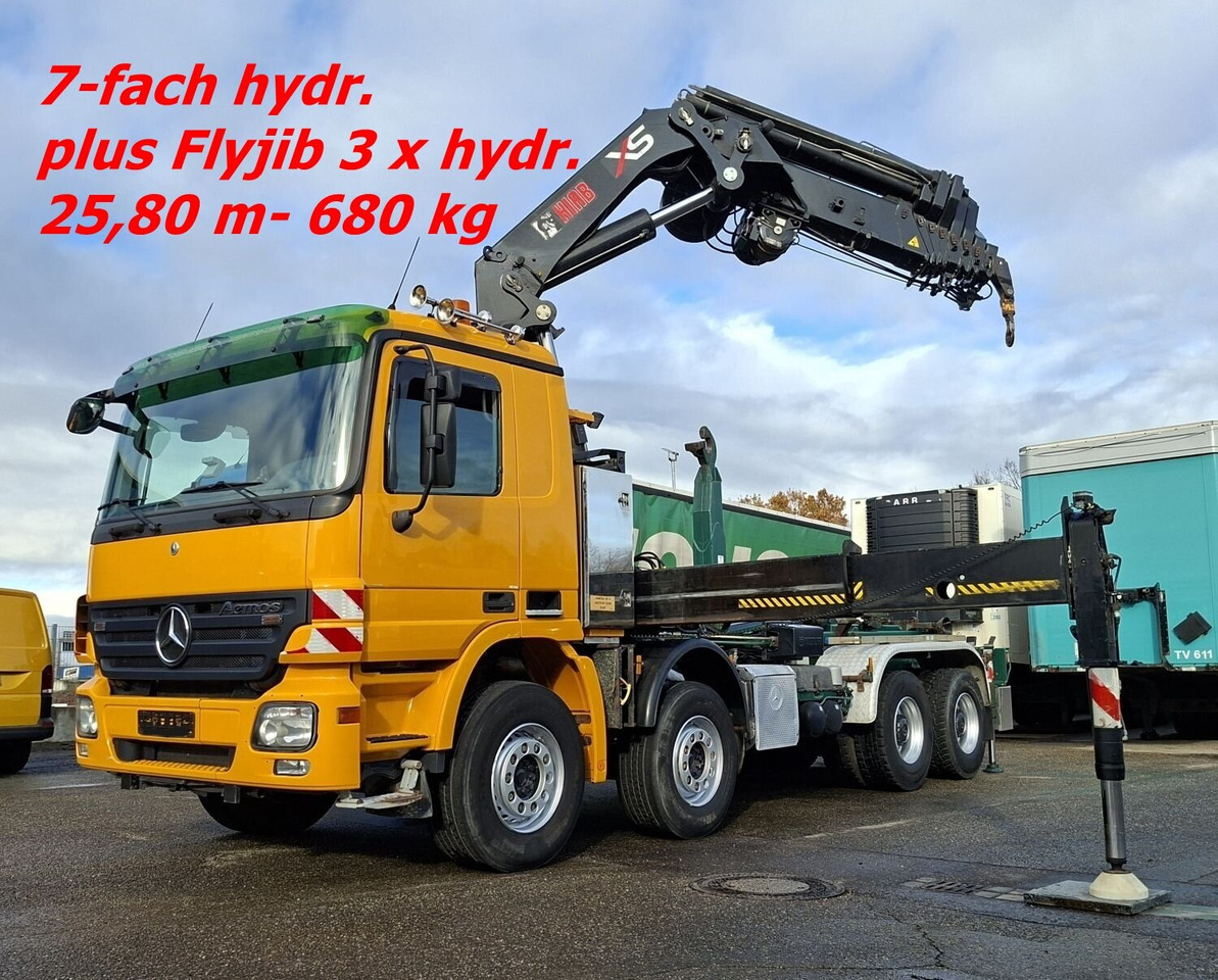 Mercedes-Benz Actros 4146 K 8x4/4 Actros 4146 K 8x4/4, Retarder, Kran Hiab XS 477 E-7 HiPro, Bj. 2010, Flyjib, Seilwinde, Funk - Крюковой мультилифт, Автоманипулятор: фото 1 Mercedes-Benz Actros 4146 K 8x4/4 Actros 4146 K 8x4/4, Retarder, Kran Hiab XS 477 E-7 HiPro, Bj. 2010, Flyjib, Seilwinde, Funk - Крюковой мультилифт, Автоманипулятор: фото 1