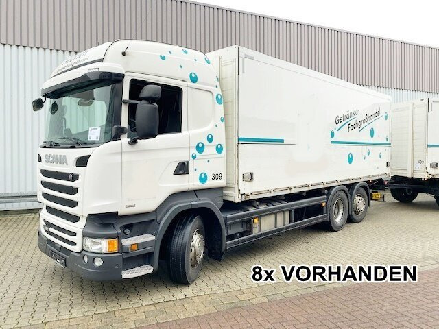 Scania R450 LB 6x2-4 R450 LB 6x2-4 Getränkekoffer, Retarder, Lift-/Lenkachse, Stapleraufnahme - Грузовик с закрытым кузовом: фото 1 Scania R450 LB 6x2-4 R450 LB 6x2-4 Getränkekoffer, Retarder, Lift-/Lenkachse, Stapleraufnahme - Грузовик с закрытым кузовом: фото 1