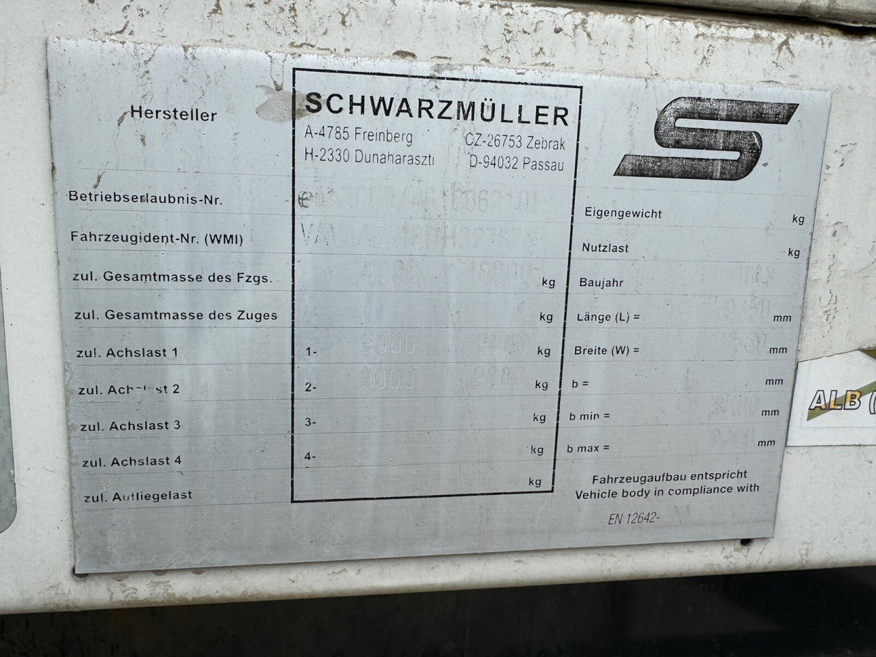 Schwarzmüller AZ 18 AZ 18 - Прицеп бортовой/ Платформа: фото 3 Schwarzmüller AZ 18 AZ 18 - Прицеп бортовой/ Платформа: фото 3