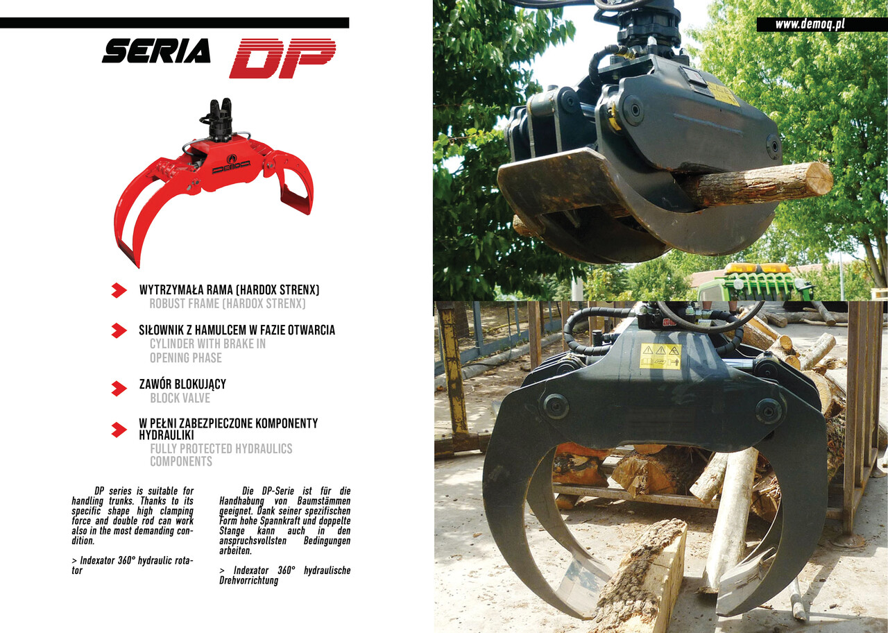 DEMOQ DP082 Log Grab 1180 kg - Грейфер для Строительной техники: фото 2 DEMOQ DP082 Log Grab 1180 kg - Грейфер для Строительной техники: фото 2