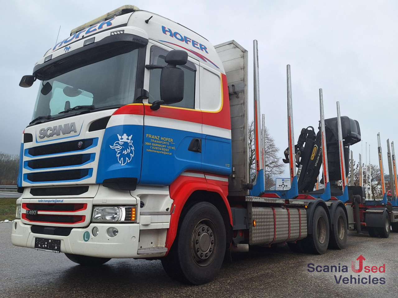SCANIA R 490 LB6x4HNB Epsilon M12 Z Komplettzug !! - Лесовоз, Автоманипулятор: фото 1 SCANIA R 490 LB6x4HNB Epsilon M12 Z Komplettzug !! - Лесовоз, Автоманипулятор: фото 1