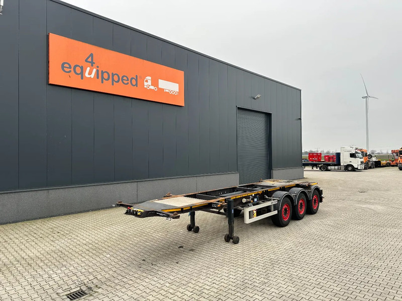 Burg 20FT ADR (EX/II, EX/III, FL, AT) Chassis, leeggewicht: 3.690kg, SAF INTRADISC, 2x Liftaxle, NL-chassis, APK: 08-2025 - Полуприцеп-контейнеровоз/ Сменный кузов: фото 1 Burg 20FT ADR (EX/II, EX/III, FL, AT) Chassis, leeggewicht: 3.690kg, SAF INTRADISC, 2x Liftaxle, NL-chassis, APK: 08-2025 - Полуприцеп-контейнеровоз/ Сменный кузов: фото 1