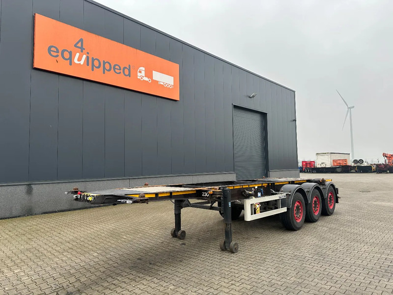 Burg 20FT ADR (EX/II, EX/III, FL, AT), empty weight: 3.690kg, SAF INTRADISC, 2x liftaxle, ALCOA, NL-Chassis - Полуприцеп-контейнеровоз/ Сменный кузов: фото 1 Burg 20FT ADR (EX/II, EX/III, FL, AT), empty weight: 3.690kg, SAF INTRADISC, 2x liftaxle, ALCOA, NL-Chassis - Полуприцеп-контейнеровоз/ Сменный кузов: фото 1