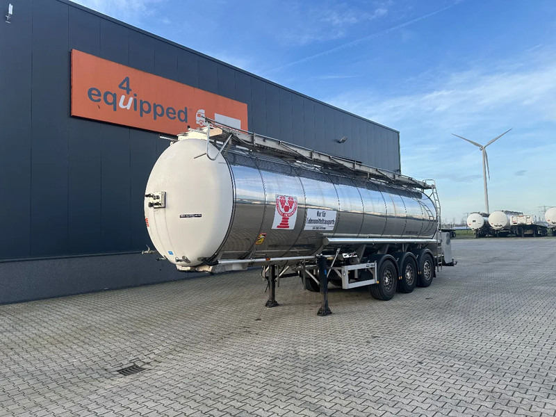 Feldbinder LEVENSMIDDELEN / FOOD / LEBENSMITTEL / 33.500L / 3-COMP / POMP / NL-trailer / APK: 08-2026, 10x beschikbaar - Полуприцеп-цистерна: фото 1 Feldbinder LEVENSMIDDELEN / FOOD / LEBENSMITTEL / 33.500L / 3-COMP / POMP / NL-trailer / APK: 08-2026, 10x beschikbaar - Полуприцеп-цистерна: фото 1