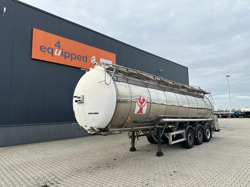 Feldbinder LEVENSMIDDELEN / FOOD / LEBENSMITTEL / 33.500L / 3-COMP / POMP / NL-trailer / APK: 09-2026, 10x beschikbaar - Полуприцеп-цистерна: фото 1 Feldbinder LEVENSMIDDELEN / FOOD / LEBENSMITTEL / 33.500L / 3-COMP / POMP / NL-trailer / APK: 09-2026, 10x beschikbaar - Полуприцеп-цистерна: фото 1
