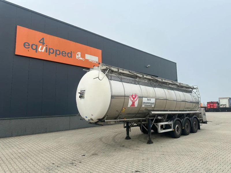 Feldbinder LEVENSMIDDELEN / FOOD / LEBENSMITTEL / 33.500L / 3-COMP / POMP / NL-trailer / APK: 09-2026, 10x beschikbaar - Полуприцеп-цистерна: фото 1 Feldbinder LEVENSMIDDELEN / FOOD / LEBENSMITTEL / 33.500L / 3-COMP / POMP / NL-trailer / APK: 09-2026, 10x beschikbaar - Полуприцеп-цистерна: фото 1