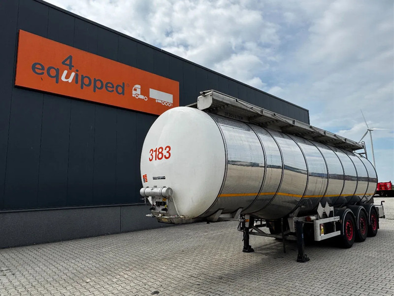 Indox 37.500L / 1-COMP /4-BAFFELS, ADR, L4BH, INOX, NL, APK/ADR till 10/2025, new SAF axles, ALCOA - Полуприцеп-цистерна: фото 1 Indox 37.500L / 1-COMP /4-BAFFELS, ADR, L4BH, INOX, NL, APK/ADR till 10/2025, new SAF axles, ALCOA - Полуприцеп-цистерна: фото 1