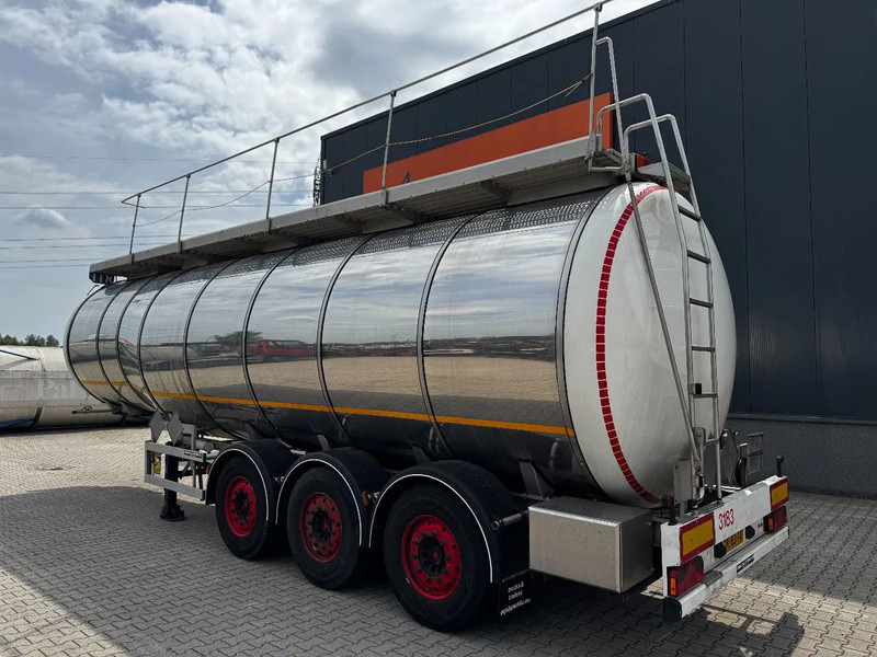 Indox 37.500L / 1-COMP /4-BAFFELS, ADR, L4BH, INOX, NL, APK/ADR till 10/2025, new SAF axles, ALCOA - Полуприцеп-цистерна: фото 3 Indox 37.500L / 1-COMP /4-BAFFELS, ADR, L4BH, INOX, NL, APK/ADR till 10/2025, new SAF axles, ALCOA - Полуприцеп-цистерна: фото 3
