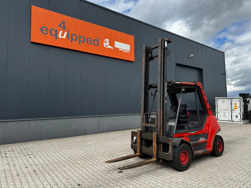 Linde H80D FORKLIFT, 8000KG, duplex, 6 cil. Deutz diesel, 14.934hrs, - Дизельный погрузчик: фото 1 Linde H80D FORKLIFT, 8000KG, duplex, 6 cil. Deutz diesel, 14.934hrs, - Дизельный погрузчик: фото 1