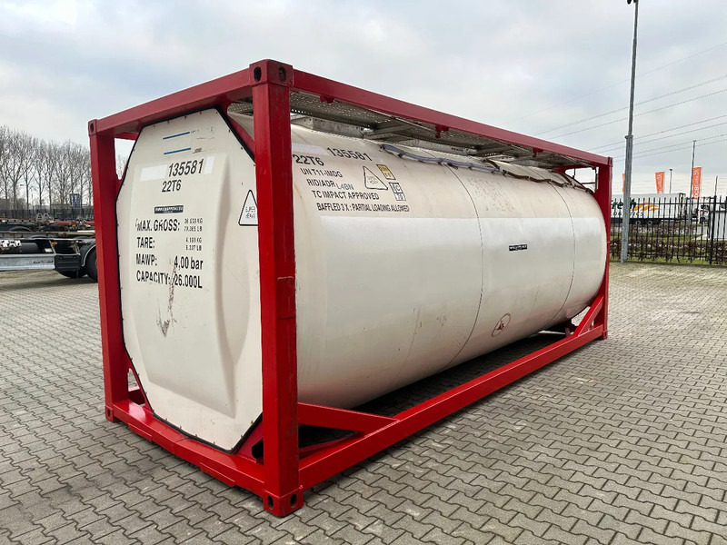 Резервуар для хранения для транспортировки топлива SINGAMAS 20FT ISO, 26.000L/1-COMP/3 BAFFELS/3 manholes, 5Y: 07-2027, L4BN, T11: фото 7