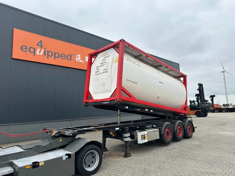 Van Hool 20FT Tipping-chassis, ADR (EX/II, EX/III, FL, AT, OX), SAF, 2 liftaxles - Полуприцеп-контейнеровоз/ Сменный кузов: фото 1 Van Hool 20FT Tipping-chassis, ADR (EX/II, EX/III, FL, AT, OX), SAF, 2 liftaxles - Полуприцеп-контейнеровоз/ Сменный кузов: фото 1