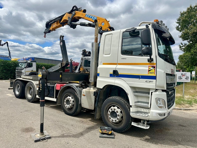 DAF CF 480 8x4 HOOKLIFT + CRANE (19m!) EFFER 205 / 6S + WINCH - RETARDER - *165.000km* - VERY NICE - Крюковой мультилифт, Автоманипулятор: фото 1 DAF CF 480 8x4 HOOKLIFT + CRANE (19m!) EFFER 205 / 6S + WINCH - RETARDER - *165.000km* - VERY NICE - Крюковой мультилифт, Автоманипулятор: фото 1