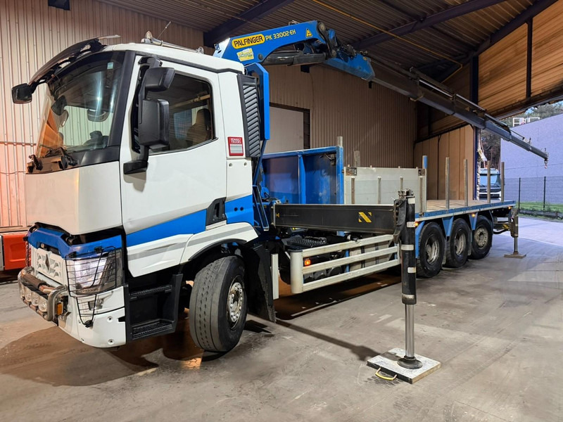 Renault C480 8x4 PRITSCHE + KRAN PALFINGER PK33002-EH E (6x) - PLATFORM 8m25 - LIFT/STEERING - GOOD TIRES - BE TRUCK - Грузовик бортовой/ Платформа, Автоманипулятор: фото 4 Renault C480 8x4 PRITSCHE + KRAN PALFINGER PK33002-EH E (6x) - PLATFORM 8m25 - LIFT/STEERING - GOOD TIRES - BE TRUCK - Грузовик бортовой/ Платформа, Автоманипулятор: фото 4