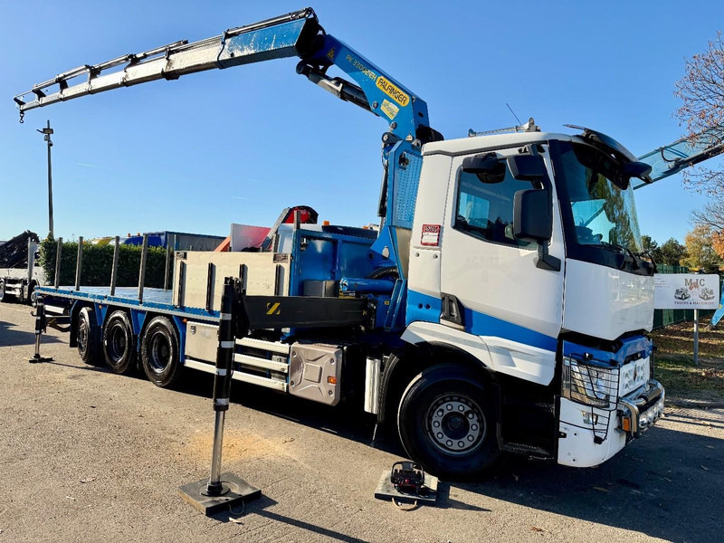 Renault C480 8x4 TRIDEM + CRANE (20m!) PALFINGER PK33002-EH E (6x) - PLATFORM 8m25 - LIFT/STEERING - GOOD TIRES - BE TRUCK - Автоманипулятор: фото 1 Renault C480 8x4 TRIDEM + CRANE (20m!) PALFINGER PK33002-EH E (6x) - PLATFORM 8m25 - LIFT/STEERING - GOOD TIRES - BE TRUCK - Автоманипулятор: фото 1