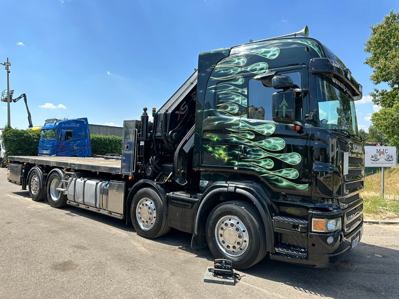 Scania R620 8x2 PRITSCHE + KRAN HIAB 800 EP-5 HIPRO - RETARDER - LIFT/STEERING AXLE - HIGHLINE SLEEPER - LEATHER - ALCOA - Грузовик бортовой/ Платформа, Автоманипулятор: фото 1 Scania R620 8x2 PRITSCHE + KRAN HIAB 800 EP-5 HIPRO - RETARDER - LIFT/STEERING AXLE - HIGHLINE SLEEPER - LEATHER - ALCOA - Грузовик бортовой/ Платформа, Автоманипулятор: фото 1