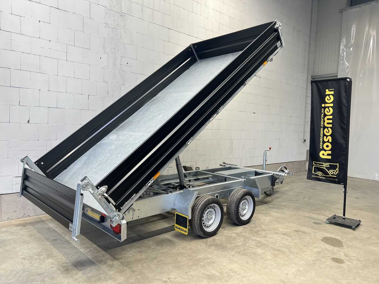 Новый Самосвальный прицеп HUMBAUR HTK 3500.37 Stahl Black Dreiseitenkipper: фото 8