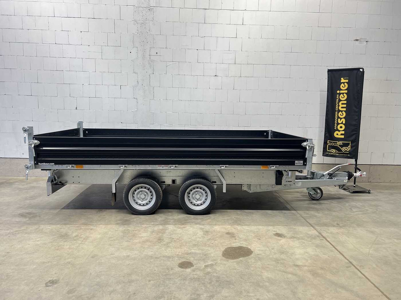 Новый Самосвальный прицеп HUMBAUR HTK 3500.37 Stahl Black Dreiseitenkipper: фото 17