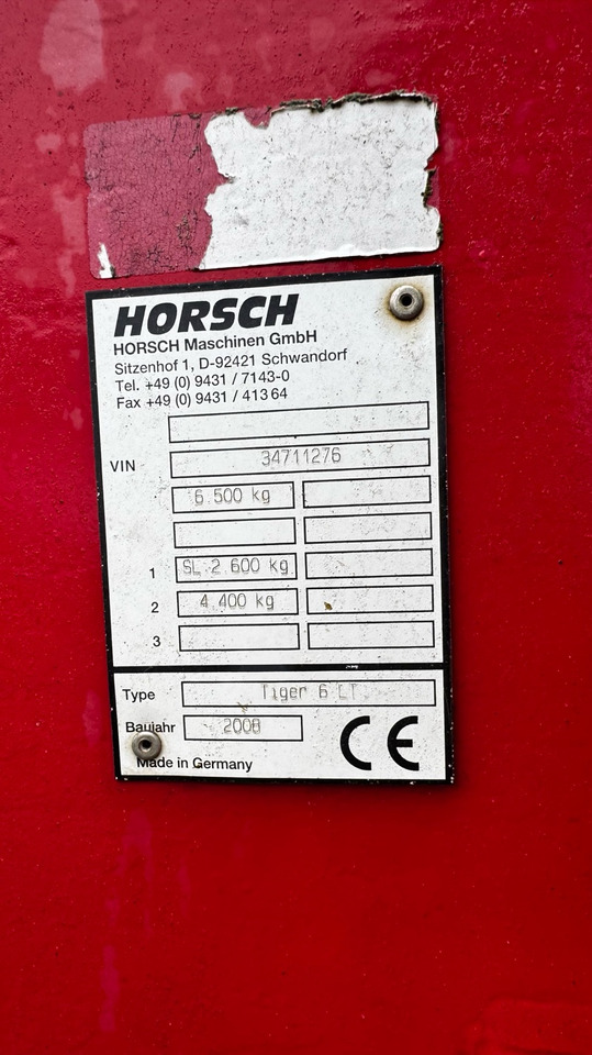 Horsch Tiger 6 LT in top Zustand - Культиватор: фото 2 Horsch Tiger 6 LT in top Zustand - Культиватор: фото 2