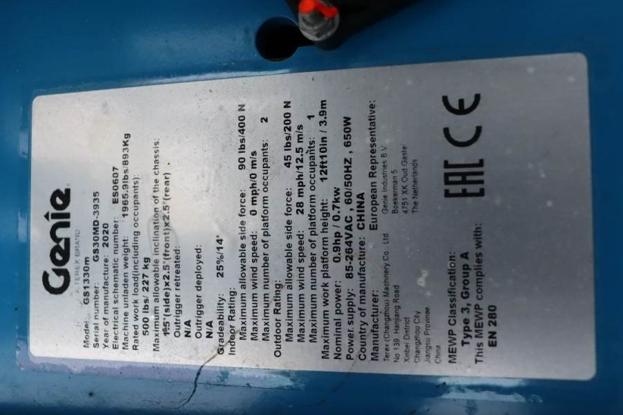 Ножничный подъемник Genie GS1330M All-Electric DC Drive, 5.9m Working Height: фото 7