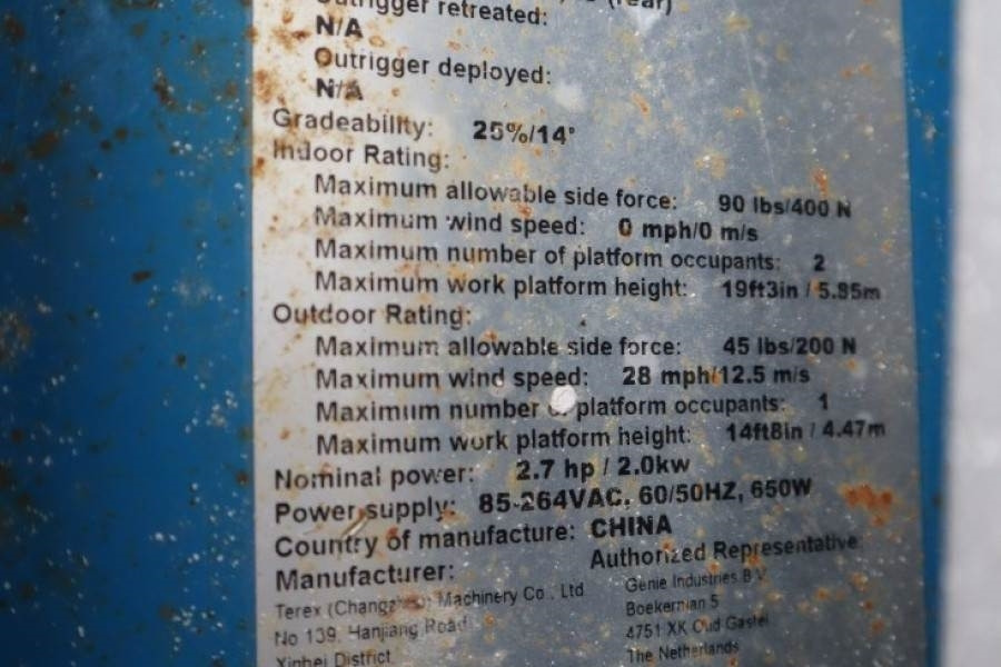Genie GS1932 E-Drive Several In Stock, 8m Working Height - Ножничный подъемник: фото 5 Genie GS1932 E-Drive Several In Stock, 8m Working Height - Ножничный подъемник: фото 5