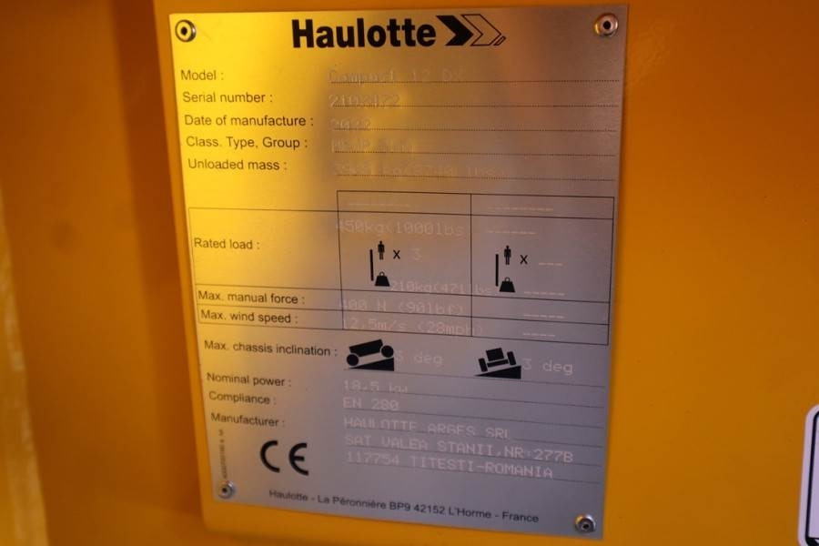 Haulotte Compact 12DX Valid Inspection, *Guarantee! Diesel, - Ножничный подъемник: фото 5 Haulotte Compact 12DX Valid Inspection, *Guarantee! Diesel, - Ножничный подъемник: фото 5