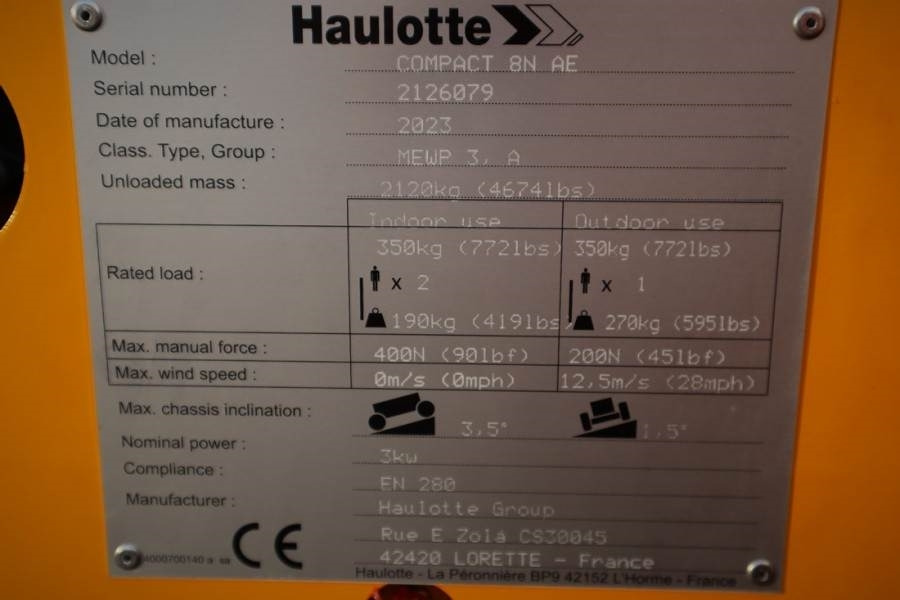 Haulotte Compact 8N Valid inspection, *Guarantee! 8m Workin - Ножничный подъемник: фото 3 Haulotte Compact 8N Valid inspection, *Guarantee! 8m Workin - Ножничный подъемник: фото 3