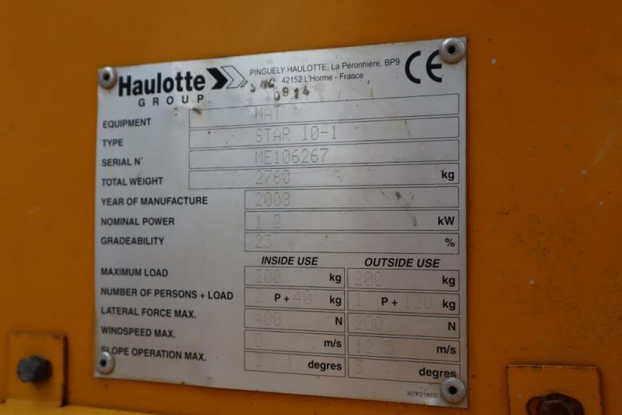 Коленчатый подъемник Haulotte STAR 10 As-Is, Electric, 10m Working Height, 3m Re: фото 6