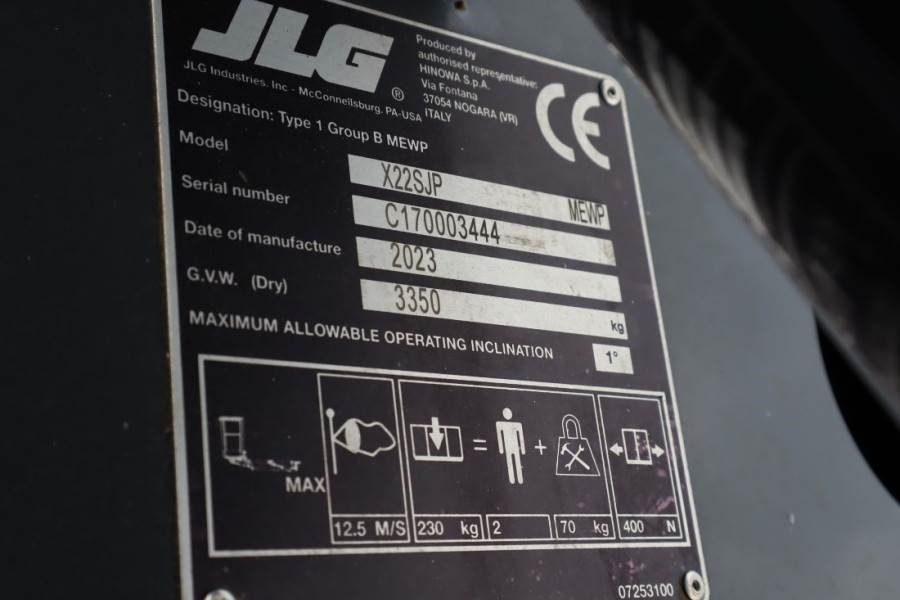 JLG X22SJP Unused, Valid inspection, *Guarantee! Dies - Коленчатый подъемник: фото 5 JLG X22SJP Unused, Valid inspection, *Guarantee! Dies - Коленчатый подъемник: фото 5