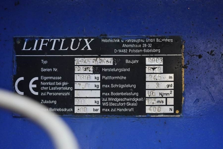 Ножничный подъемник Liftlux SL245-25D 4WD Diesel, 4x4 Drive, 26.5m Working Hei: фото 6