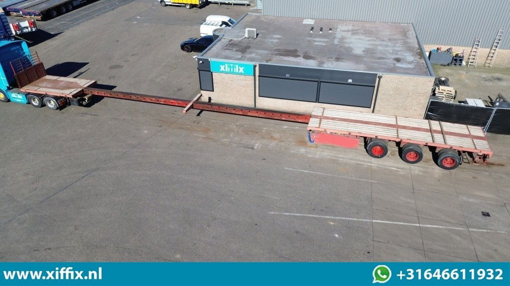 ES-GE 3-ass. Vlakke dubbel 2x uitschuifbare oplegger / 3x gestuurd - Полуприцеп бортовой/ Платформа: фото 2 ES-GE 3-ass. Vlakke dubbel 2x uitschuifbare oplegger / 3x gestuurd - Полуприцеп бортовой/ Платформа: фото 2