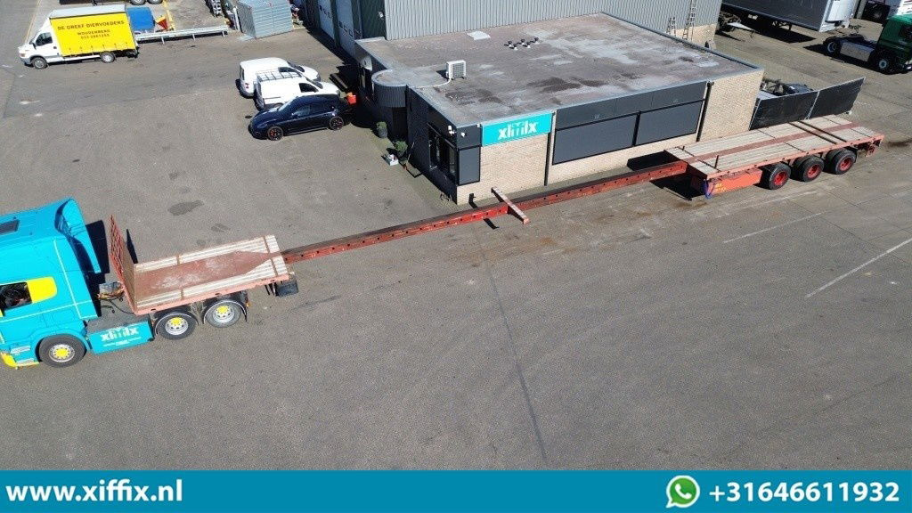 ES-GE 3-ass. Vlakke dubbel 2x uitschuifbare oplegger / 3x gestuurd - Полуприцеп бортовой/ Платформа: фото 1 ES-GE 3-ass. Vlakke dubbel 2x uitschuifbare oplegger / 3x gestuurd - Полуприцеп бортовой/ Платформа: фото 1