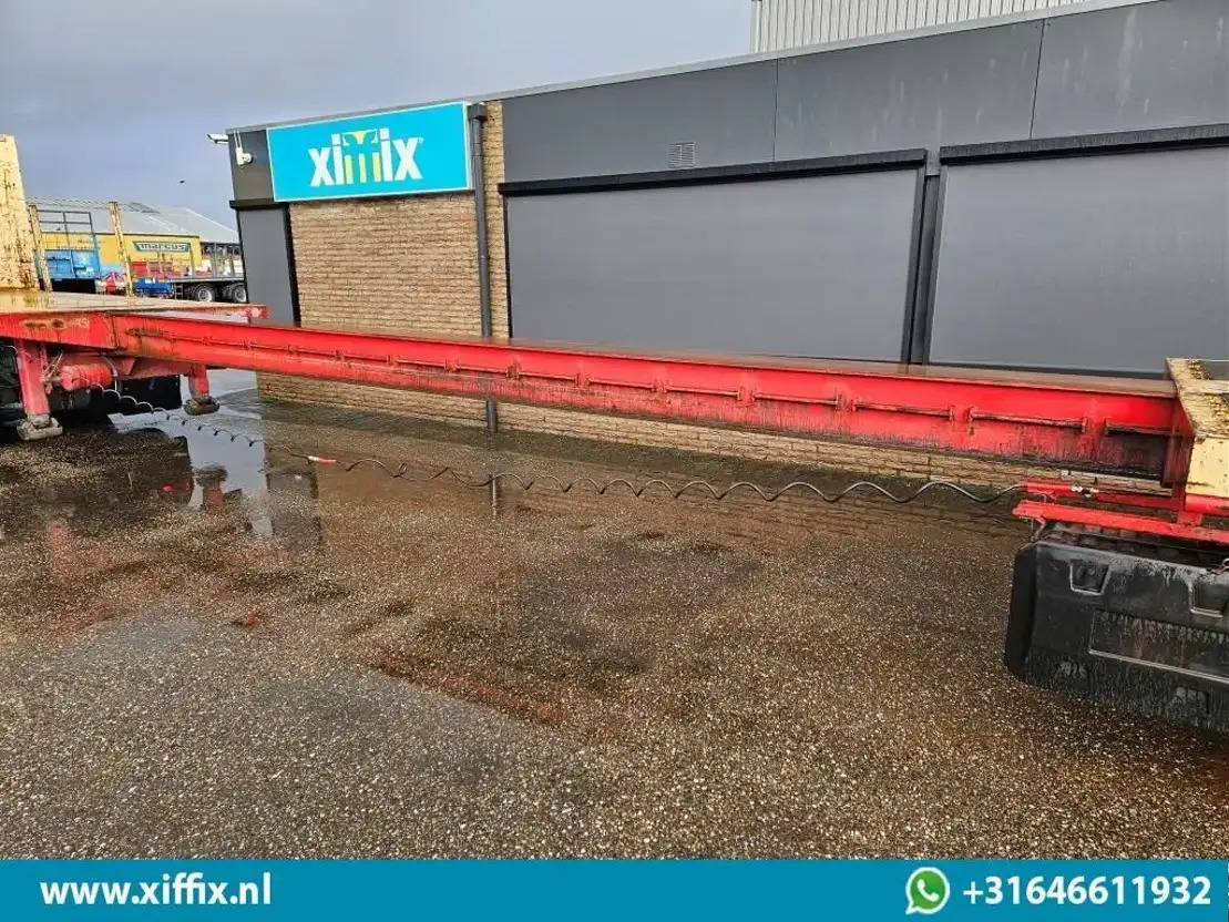 ES-GE 4-ass. Vlakke uitschuifbare Mega oplegger / 4x gestuurd / 14129 - Полуприцеп бортовой/ Платформа: фото 4 ES-GE 4-ass. Vlakke uitschuifbare Mega oplegger / 4x gestuurd / 14129 - Полуприцеп бортовой/ Платформа: фото 4