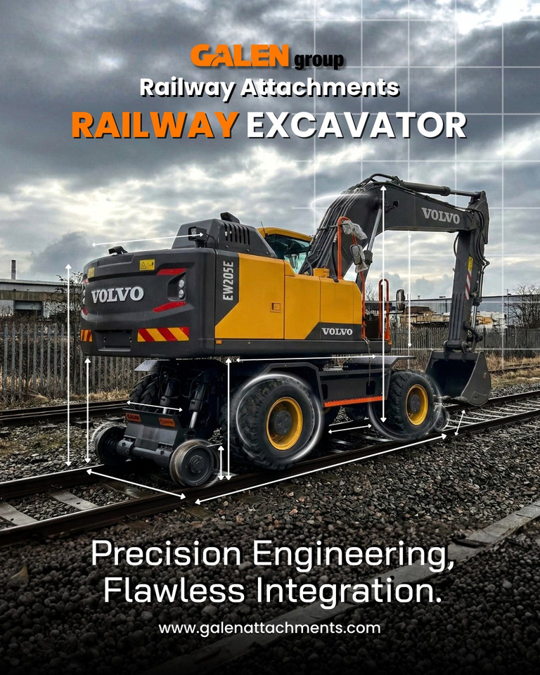 GALEN Rail Mover Attachment - Колёсный экскаватор: фото 1 GALEN Rail Mover Attachment - Колёсный экскаватор: фото 1