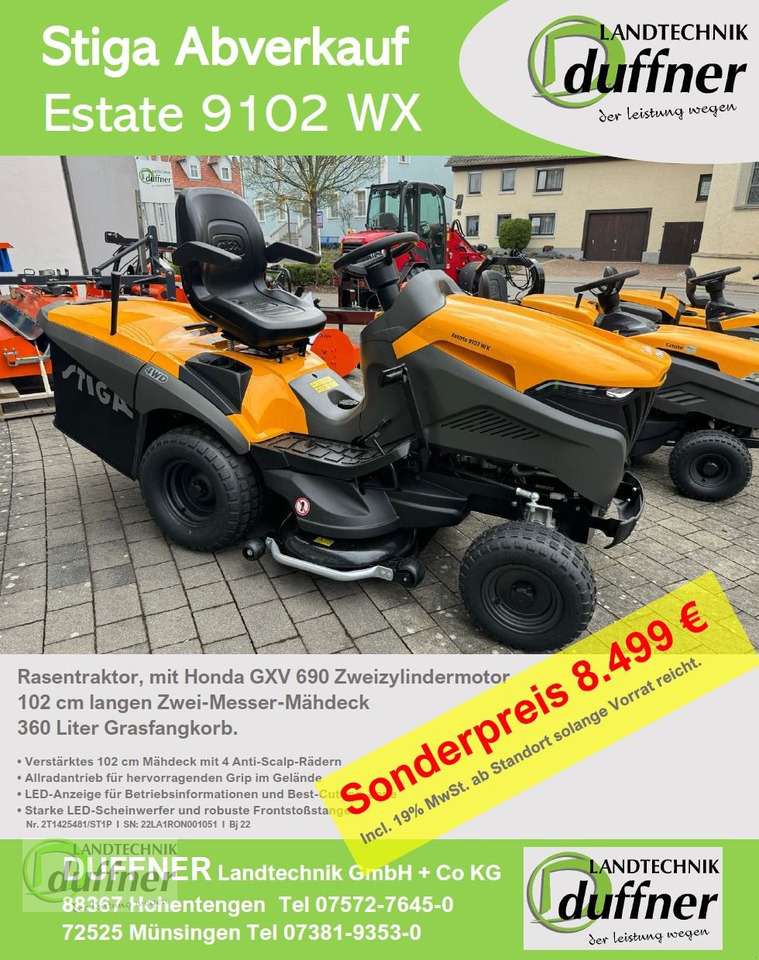 Stiga Estate 9102 WX Allrad - Газонокосилка: фото 1 Stiga Estate 9102 WX Allrad - Газонокосилка: фото 1