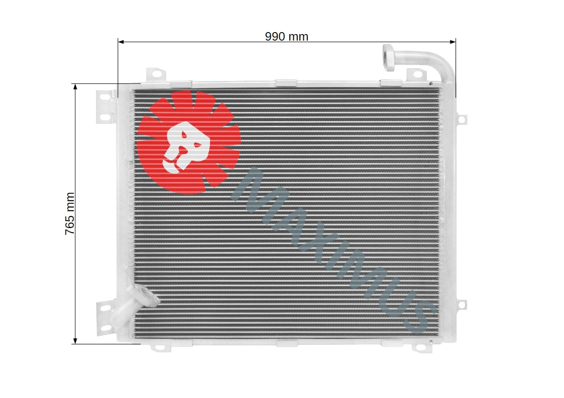 KOMATSU PC200 PC210 PC230 PC220 PC250 - Масляный радиатор для Экскаваторов: фото 3 KOMATSU PC200 PC210 PC230 PC220 PC250 - Масляный радиатор для Экскаваторов: фото 3