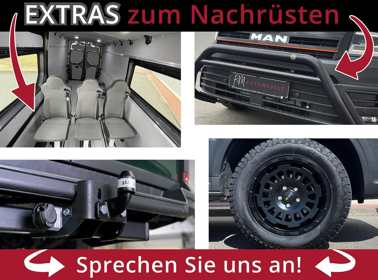 Малотоннажный бортовой грузовик, Грузопассажирский фургон MAN TGE 3.180 Pritsche DOKA MR 4x4 ACC LED DIFF-SPER: фото 38