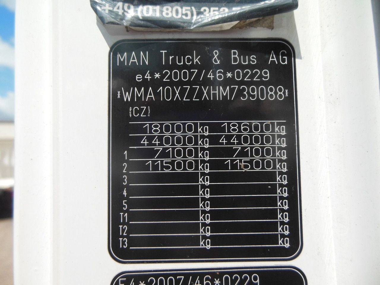 Тентованный грузовик MAN TGX 18.460, XLX, VOLL LUFT, PRITSCHE 9,2M, TOP!!: фото 29