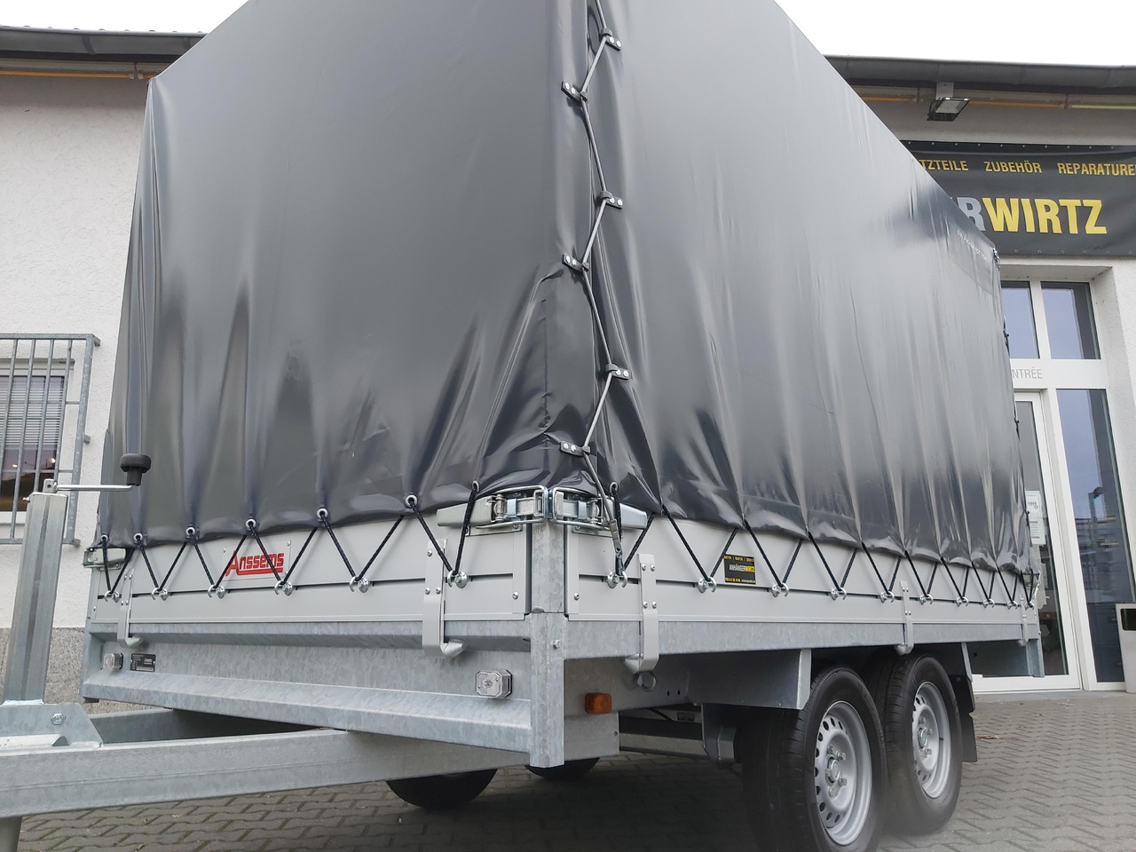 Anssems Hochlader PSX - S 2500 325x178x30cm 180cm Hochplane grau (L) 2500kg Aktion - Тентованный прицеп: фото 3 Anssems Hochlader PSX - S 2500 325x178x30cm 180cm Hochplane grau (L) 2500kg Aktion - Тентованный прицеп: фото 3